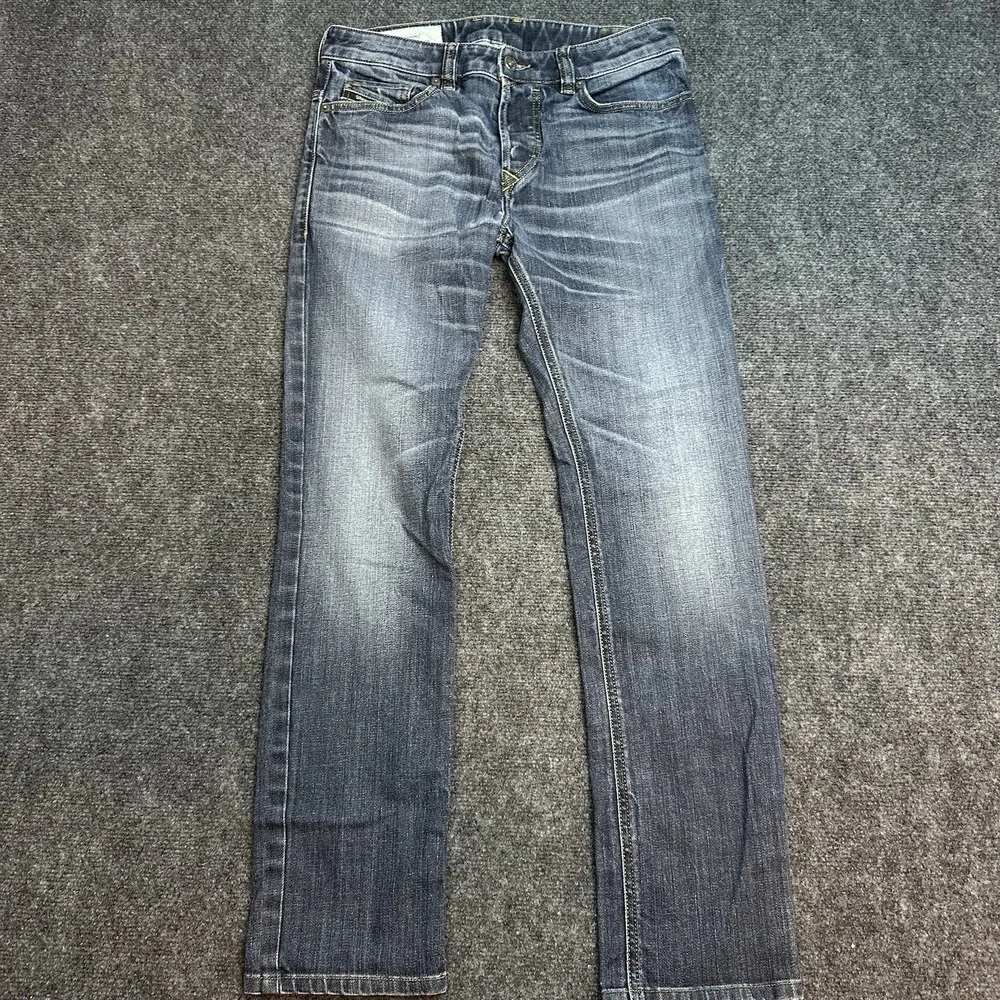 Diesel Safado Jeans Mens 30x30 Blue Slim Straight Grunge Denim Pants Wash 009EP
